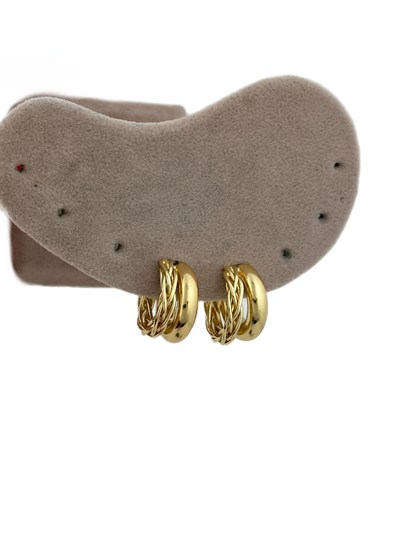 Özel Seri Boru Plaka ve Kıvrımlı Çoklu Plaka Model İkili Halka Küpe