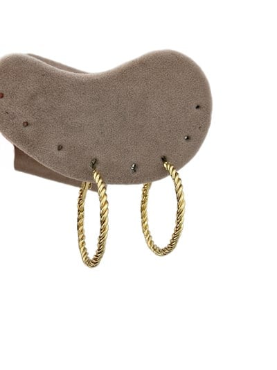 Özel Seri Burgu Halka Küpe ( İç Çap : 3.3 Cm )