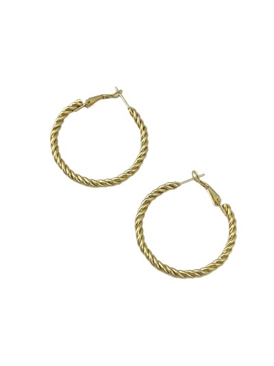 Özel Seri Burgu Halka Küpe ( İç Çap : 3.3 Cm )