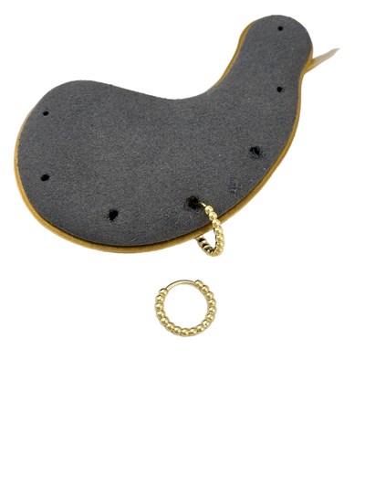 Özel Seri Burgu Plaka Halka Küpe (İç Çap:1.2 Cm)