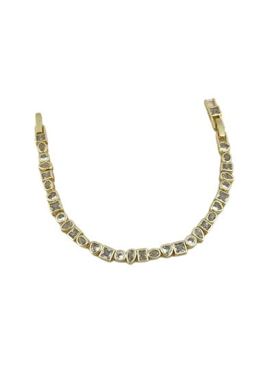 Özel Seri Çoklu Figür Zirkon Taşlı Tasarım Bileklik ( 19 Cm )