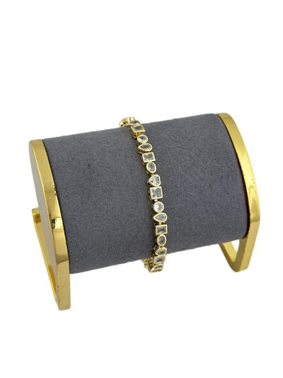 Özel Seri Çoklu Figür Zirkon Taşlı Tasarım Bileklik ( 19 Cm )