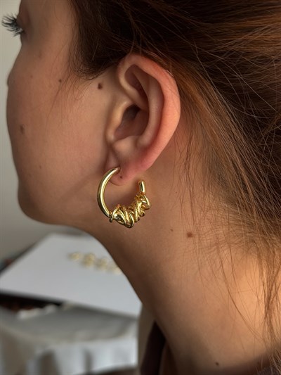 Özel Seri Çoklu Halka Tasarım Boru Halka Küpe