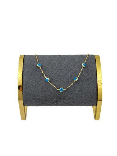 Özel Seri Çoklu Nazar Figür Bileklik ( 22 Cm )