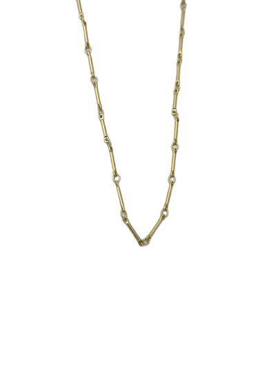 Özel Seri Çubuk Plaka Zincir Kolye (50 Cm)