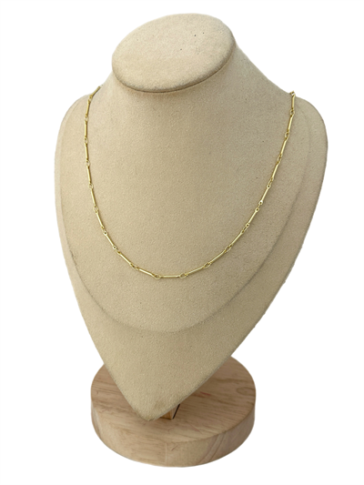 Özel Seri Çubuk Plaka Zincir Kolye (50 Cm)