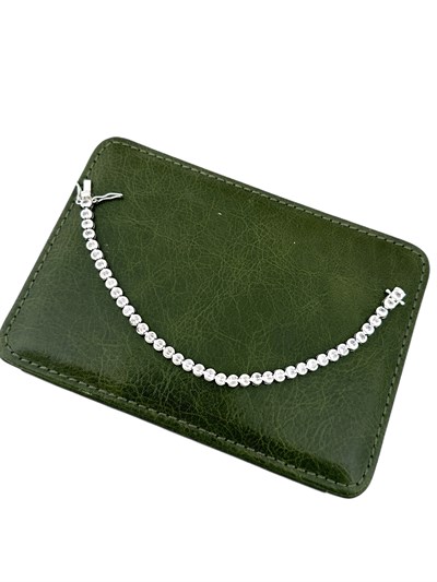 Özel Seri Daire Gümüş Renk 3 mm Döküm Su Yolu Bileklik ( 19 Cm )