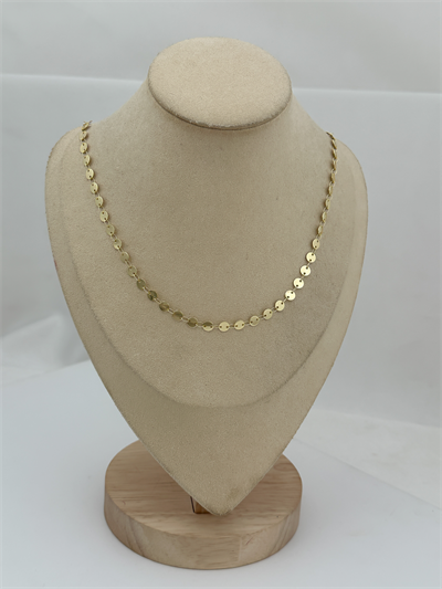 Özel Seri Daire Plaka Sıralı Zincir Kolye (60 Cm)