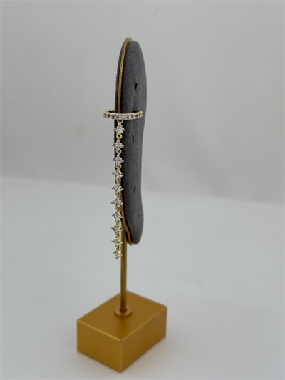 Özel Seri Daire Taş Sallantılı Kıkırdak Küpe