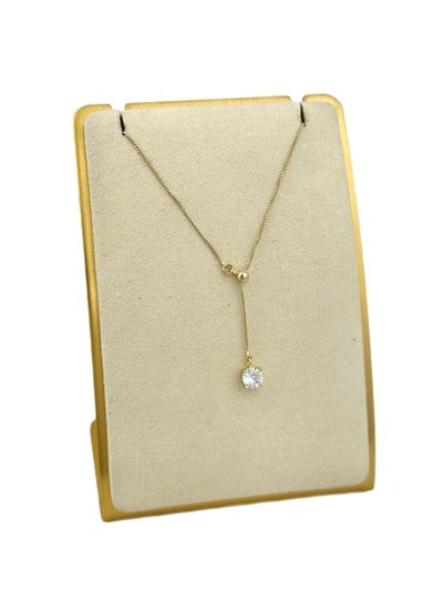 Özel Seri Daire Zirkon Taş Detay Y Kolye ( 51 Cm )