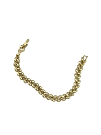 Özel Seri Damla Plaka Sıralı Başak Model Bileklik (19 Cm)