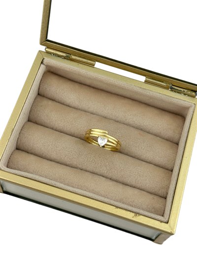 Özel Seri Damla Zirkon Taşlı Tasarım Yüzük