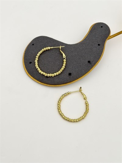 Özel Seri Dorika Topçuk Model Halka Küpe ( İç Çap: 2.5 Cm )