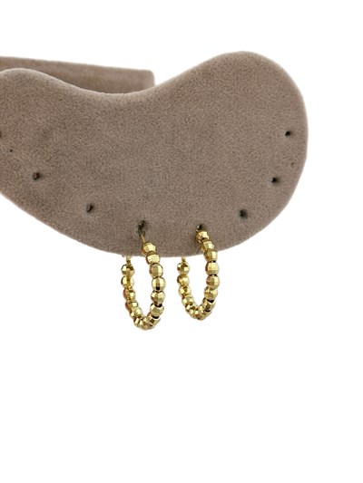 Özel Seri Dorika Topçuklu Halka Küpe ( İç Çap : 1.8 Cm )