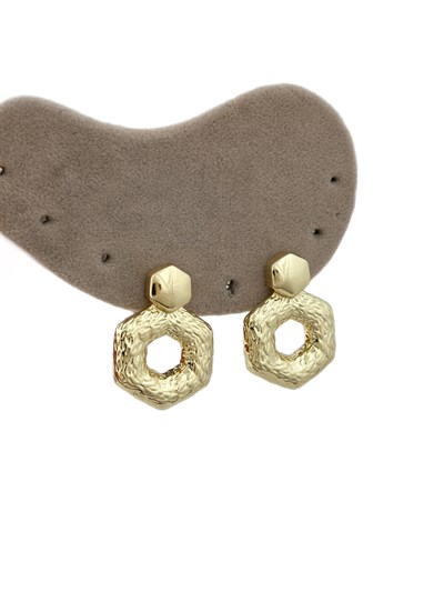 Özel Seri Dövme Plaka Boru Bombeli Daire Plaka Sallantılı Küpe