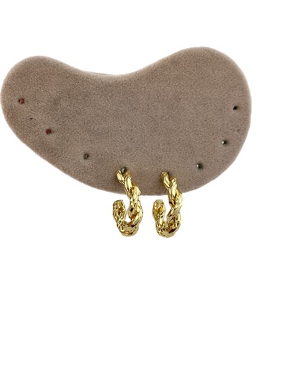 Özel Seri Dövme Plaka Desen Vintage Halka Küpe