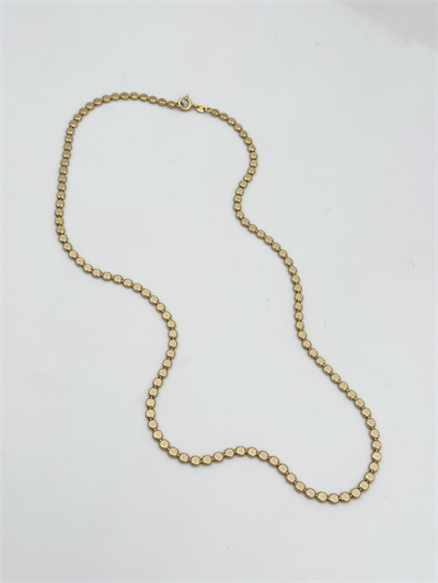 Özel Seri Ezme Zincir Kolye ( 44 Cm )