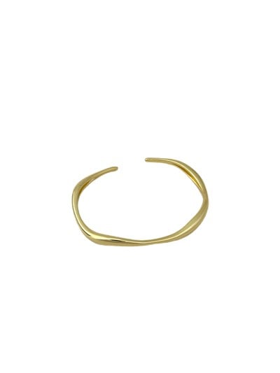 Özel Seri Gold Asimetrik Plaka Kelepçe Bileklik