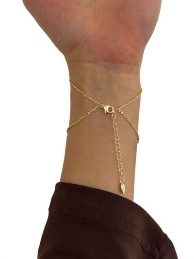 Özel Seri Gold Baget Taş Sıralı V Model Dolamalı Şahmeran
