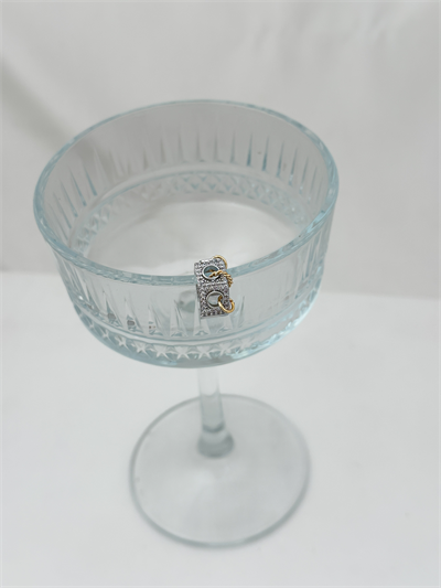 Özel Seri Gold Halka Sallantılı Gümüş Renk Kıkırdak Küpe