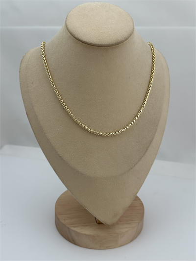 Özel Seri Gold İç İçe Geçmeli Zincir Detay Kolye (60cm)