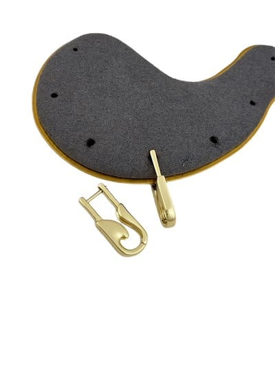 Özel Seri Gold Plaka Tasarım Çatal İğne Küpe