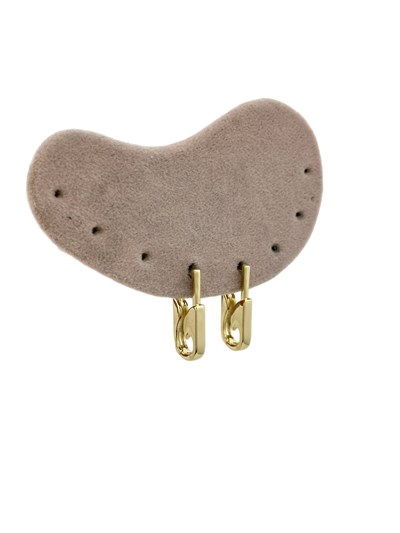 Özel Seri Gold Plaka Tasarım Çatal İğne Küpe