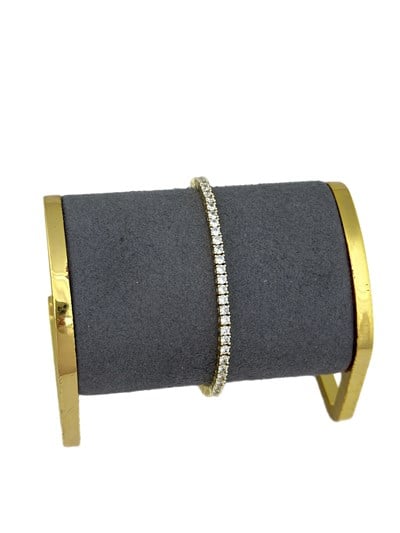 Özel Seri Gold Renk 2 mm Döküm Su Yolu Bileklik ( 18 Cm )