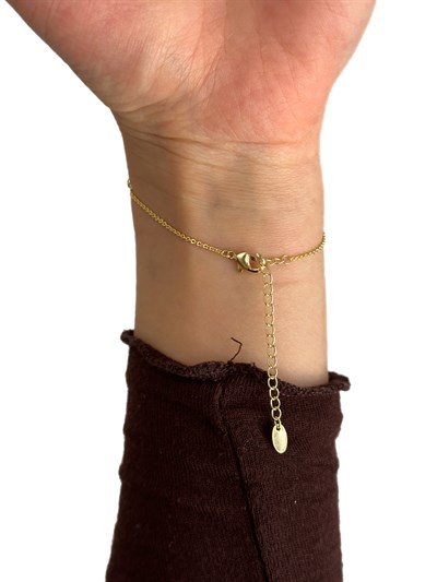 Özel Seri Gold Renk Zirkon Taşlı Baklava Dilim Figür Şahmeran