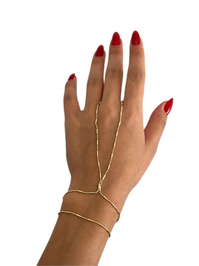 Özel Seri Gold Topçuk ve Boru Zincir Sıralı Dolamalı Şahmeran