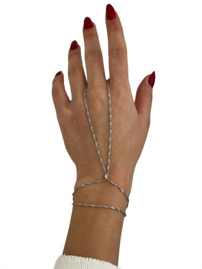 Özel Seri Gümüş Burgu Zincir Dolamalı Şahmeran