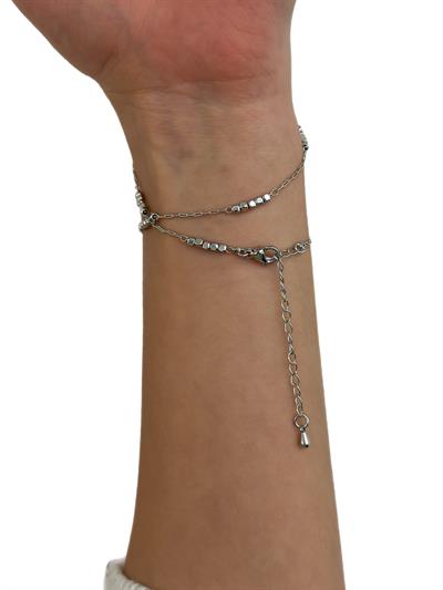 Özel Seri Gümüş Küp Detay Dolamalı Şahmeran