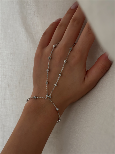 Özel Seri Gümüş Lazer Kesim Topçuk Sıralı Şahmeran