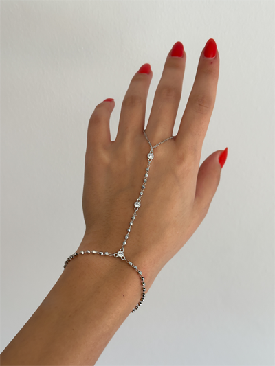 Özel Seri Gümüş Lazer Kesim Topçuk Sıralı Zirkon Taş Detay Şahmeran