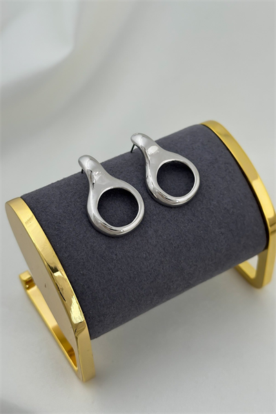 Özel Seri İçi Boş Daire Model Küpe