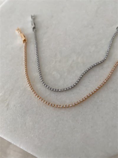 Özel Seri İnce Mini Taşlı Su Yolu Bileklik (18cm)