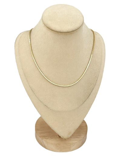 Özel Seri İnce S Kıvrım Zincir Kolye ( 45 Cm )