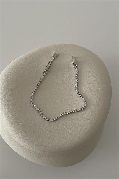 Özel Seri İnce Taşlı Su Yolu Bileklik (19cm)