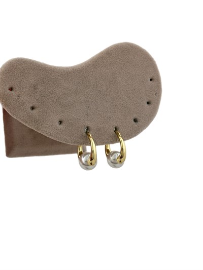 Özel Seri İnci Detay Halka Küpe