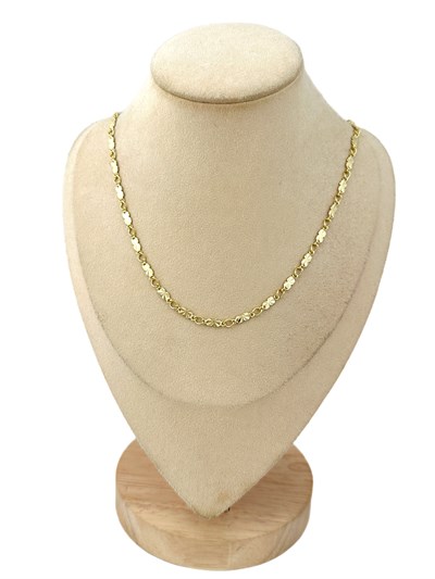 Özel Seri İşleme Detay Ezme Zincir Model Kolye ( 45 Cm )