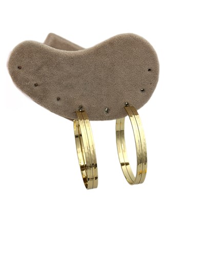 Özel Seri İşlemeli Çoklu Görünüm Halka Küpe ( İç Çap : 4.8 Cm )