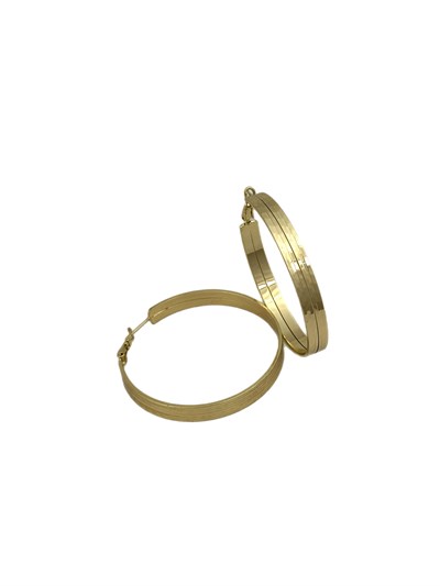 Özel Seri İşlemeli Çoklu Görünüm Halka Küpe ( İç Çap : 4.8 Cm )