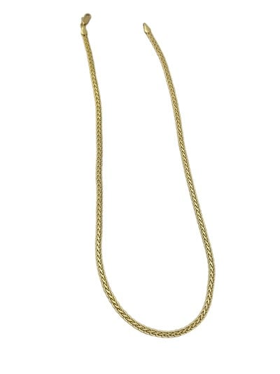 Özel Seri İşlemeli Sık Plaka Geçmeli Zincir Kolye ( 45 Cm )