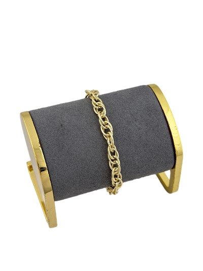 Özel Seri İşlemeli ve Plaka Oval Halka Zincir Bileklik ( 20 Cm )