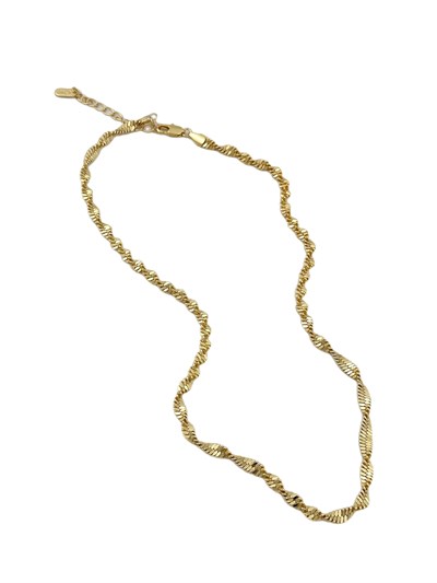 Özel Seri Kalın Burgu Zincir Kolye ( 50 Cm )