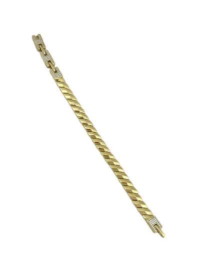 Özel Seri Kesik Plaka Zirkon Taşlı Tasarım Kapama Bileklik (20 Cm)