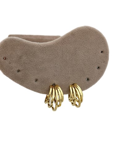 Özel Seri Köşegen Kesimli Vintage Halka Küpe