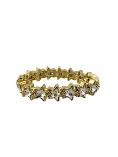 Özel Seri Kristal Taşlı Yıldız Figür Sıralı Lastikli Bileklik