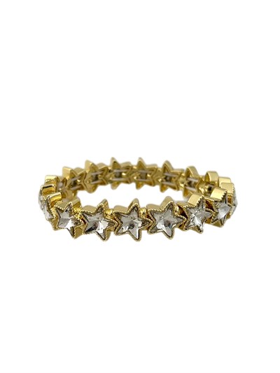 Özel Seri Kristal Taşlı Yıldız Figür Sıralı Lastikli Bileklik