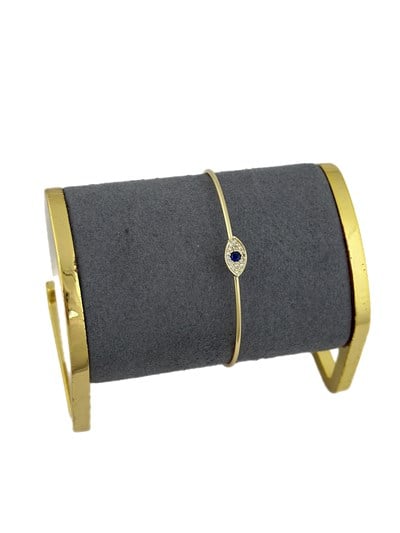 Özel Seri Lacivert Taş Detay Göz Figür Kelepçe Bileklik